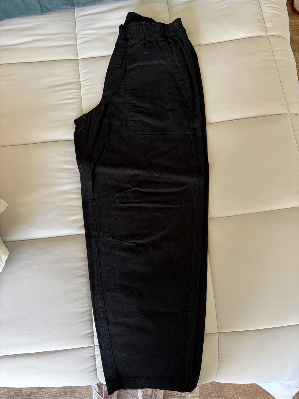 Women  Black Elastic Waist Jeans